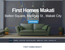 Tablet Screenshot of firsthomesmakati.net